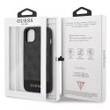 Guess GUHCP13SG4GLGR iPhone 13 mini 5,4 "gris / étui rigide gris 4G Collection Stripe