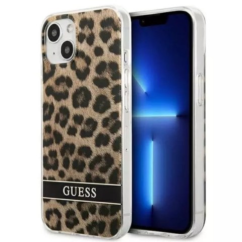 Guess GUHCP13SHSLEOW iPhone 13 mini 5,4 "marron / marron hardcase Leopard