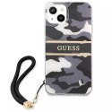 Guess GUHCP13SKCABBK iPhone 13 mini 5,4" étui rigide noir / noir Camo Strap Collection