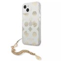 Guess GUHCP13SKSPEGO iPhone 13 mini 5,4 "or / or étui rigide Peony Chain Collection