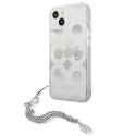 Guess GUHCP13SKSPESI iPhone 13 mini 5,4 "argent / argent étui rigide Peony Chain Collection