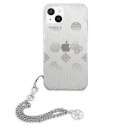 Guess GUHCP13SKSPESI iPhone 13 mini 5,4 "argent / argent étui rigide Peony Chain Collection