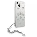 Guess GUHCP13SKSPESI iPhone 13 mini 5,4 "argent / argent étui rigide Peony Chain Collection