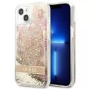 Guess GUHCP13SLFLSD iPhone 13 mini 5,4" étui rigide or / or Paisley Liquid Glitter