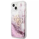 Guess GUHCP13SLG4GPI iPhone 13 mini 5,4" coque rigide rose / rose 4G Big Liquid Glitter