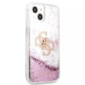 Guess GUHCP13SLG4GPI iPhone 13 mini 5,4" coque rigide rose / rose 4G Big Liquid Glitter