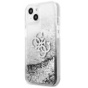 Guess GUHCP13SLG4GSI iPhone 13 mini 5,4" étui rigide argent / argent 4G Big Liquid Glitter