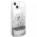 Guess GUHCP13SLG4GSI iPhone 13 mini 5,4" étui rigide argent / argent 4G Big Liquid Glitter