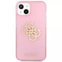 Guess GUHCP13SPCUGL4GPI iPhone 13 mini 5,4" coque rigide rose / rose Glitter 4G Big Logo