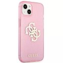 Guess GUHCP13SPCUGL4GPI iPhone 13 mini 5,4" coque rigide rose / rose Glitter 4G Big Logo