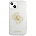 Guess GUHCP13SPCUGL4GTR iPhone 13 mini 5,4 "étui rigide transparent Glitter 4G Big Logo