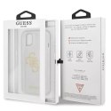 Guess GUHCP13SPCUGL4GTR iPhone 13 mini 5,4 "étui rigide transparent Glitter 4G Big Logo