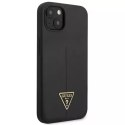 Guess GUHCP13SSLTGK iPhone 13 mini 5.4 "étui rigide noir / noir Triangle en silicone