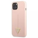 Guess GUHCP13SSLTGP iPhone 13 mini 5.4 "rose / rose étui rigide Triangle en silicone