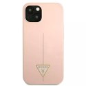 Guess GUHCP13SSLTGP iPhone 13 mini 5.4 "rose / rose étui rigide Triangle en silicone