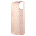 Guess GUHCP13SSLTGP iPhone 13 mini 5.4 "rose / rose étui rigide Triangle en silicone