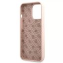 Guess GUHMP13XLSLMGLP iPhone 13 Pro Max 6,7 "rose clair / rose clair étui rigide Silicone Script Gold Logo Magsafe