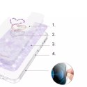 Coque Kingxbar Epoxy Series avec cristaux Swarovski originaux iPhone 13 violet