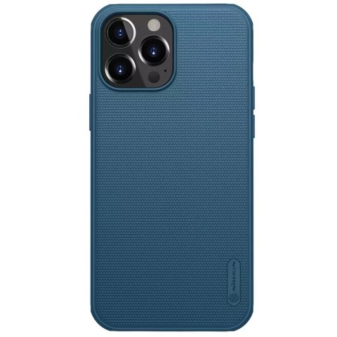 Coque Nillkin Super Frosted Shield + béquille pour iPhone 13 Pro Max bleu