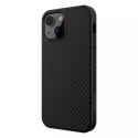 Coque Nillkin en fibre de carbone synthétique pour iPhone 13 noir