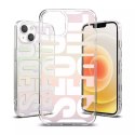 Coque PC Ringke Fusion Design avec pare-chocs en TPU pour iPhone 13 mini transparent (FD538E89)