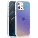 Coque à paillettes colorées Kingxbar Ombre Series pour iPhone 13 Bleu-violet