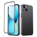 Coque avant et arrière Joyroom 360 Full Case pour iPhone 13 + protecteur d&#39;écran en verre trempé noir (JR-BP927 noir)