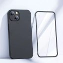 Coque avant et arrière Joyroom 360 Full Case pour iPhone 13 + protecteur d&#39;écran en verre trempé noir (JR-BP927 noir)