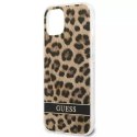 Guess GUHCP13MHSLEOW iPhone 13 6.1" marron / marron hardcase Leopard