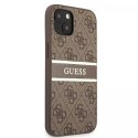 Guess GUHCP13S4GDBR iPhone 13 mini 5,4" brązowy/brown hardcase 4G Stripe