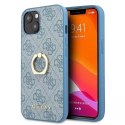 Guess GUHCP13S4GMRBL iPhone 13 mini 5,4 "hardcase bleu / bleu 4G avec support à anneau