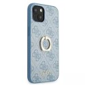 Guess GUHCP13S4GMRBL iPhone 13 mini 5,4 "hardcase bleu / bleu 4G avec support à anneau