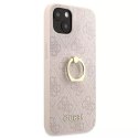 Guess GUHCP13S4GMRPI iPhone 13 mini 5,4 "rose / rose étui rigide 4G avec support à anneau