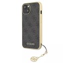 Guess GUHCP13SGF4GGR iPhone 13 mini 5,4" szary/grey hardcase 4G Charms Collection