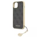 Guess GUHCP13SGF4GGR iPhone 13 mini 5,4" szary/grey hardcase 4G Charms Collection