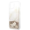 Guess GUHCP13SGLHFLGO iPhone 13 mini 5,4" gold/złoty hardcase Glitter Charms