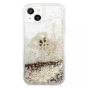 Guess GUHCP13SLG4GGO iPhone 13 mini 5,4" złoty/gold hardcase 4G Big Liquid Glitter