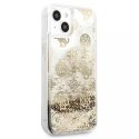 Guess GUHCP13SLGPEGO iPhone 13 mini 5,4 "hardcase or / or Peony Liquid Glitter