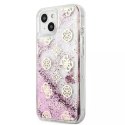 Guess GUHCP13SLGPEPI iPhone 13 mini 5,4" étui rigide rose / rose Peony Liquid Glitter