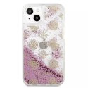 Guess GUHCP13SLGPEPI iPhone 13 mini 5,4" étui rigide rose / rose Peony Liquid Glitter