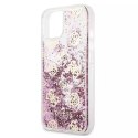 Guess GUHCP13SLGPEPI iPhone 13 mini 5,4" étui rigide rose / rose Peony Liquid Glitter