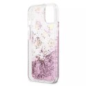 Guess GUHCP13SLGPEPI iPhone 13 mini 5,4" étui rigide rose / rose Peony Liquid Glitter