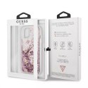 Guess GUHCP13SLGPEPI iPhone 13 mini 5,4" étui rigide rose / rose Peony Liquid Glitter