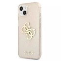 Guess GUHCP13SPCUGL4GGO iPhone 13 mini 5,4" złoty/gold hard case Glitter 4G Big Logo