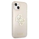 Guess GUHCP13SPCUGL4GGO iPhone 13 mini 5,4" złoty/gold hard case Glitter 4G Big Logo