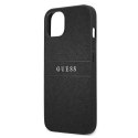 Guess GUHCP13SPSASBBK iPhone 13 mini 5,4" czarny/black Saffiano Strap