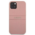 Guess GUHCP13SPSASBPI iPhone 13 mini 5,4" różowy/pink hardcase Saffiano Stripe