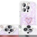 Housse Kingxbar Epoxy Series avec cristaux Swarovski originaux iPhone 13 Pro violet