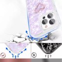 Housse Kingxbar Epoxy Series avec cristaux Swarovski originaux iPhone 13 Pro violet