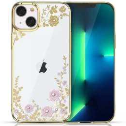 Kingxbar Moon Series Boîtier de luxe avec cristaux Swarovski pour iPhone 13 Or rose